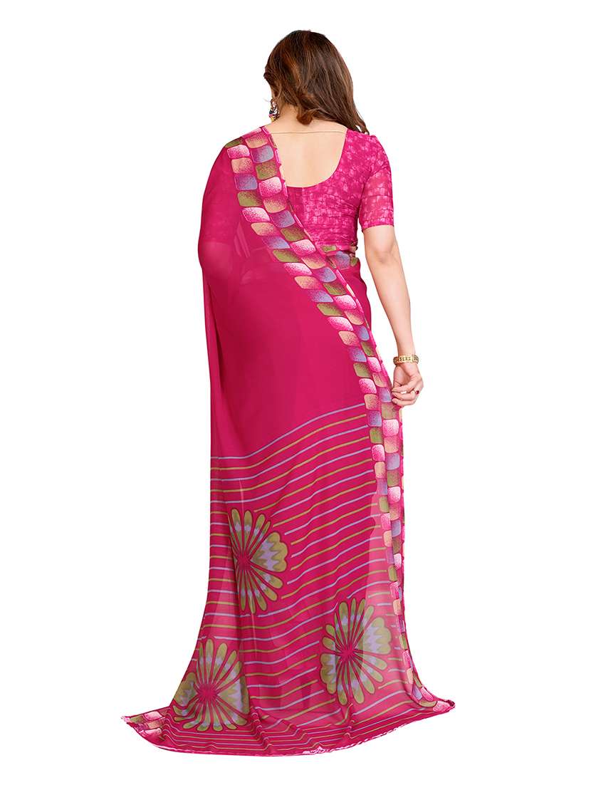Women Pack Of 2 Printed Combo Saree With Blouse - 22475116 -  Standard Image - 1