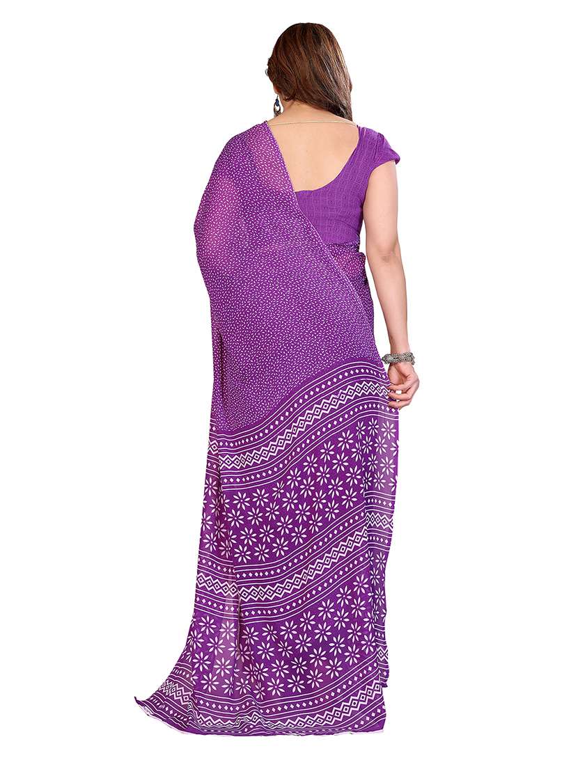 Women Pack Of 2 Printed Combo Saree With Blouse - 22475133 -  Standard Image - 1