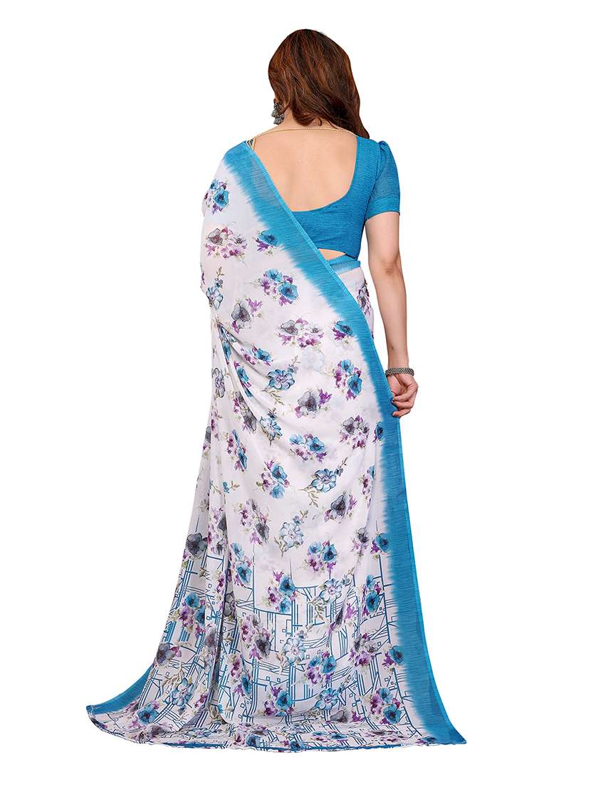 women pack of 2 printed combo saree with blouse - 22475192 -  Standard Image - 1