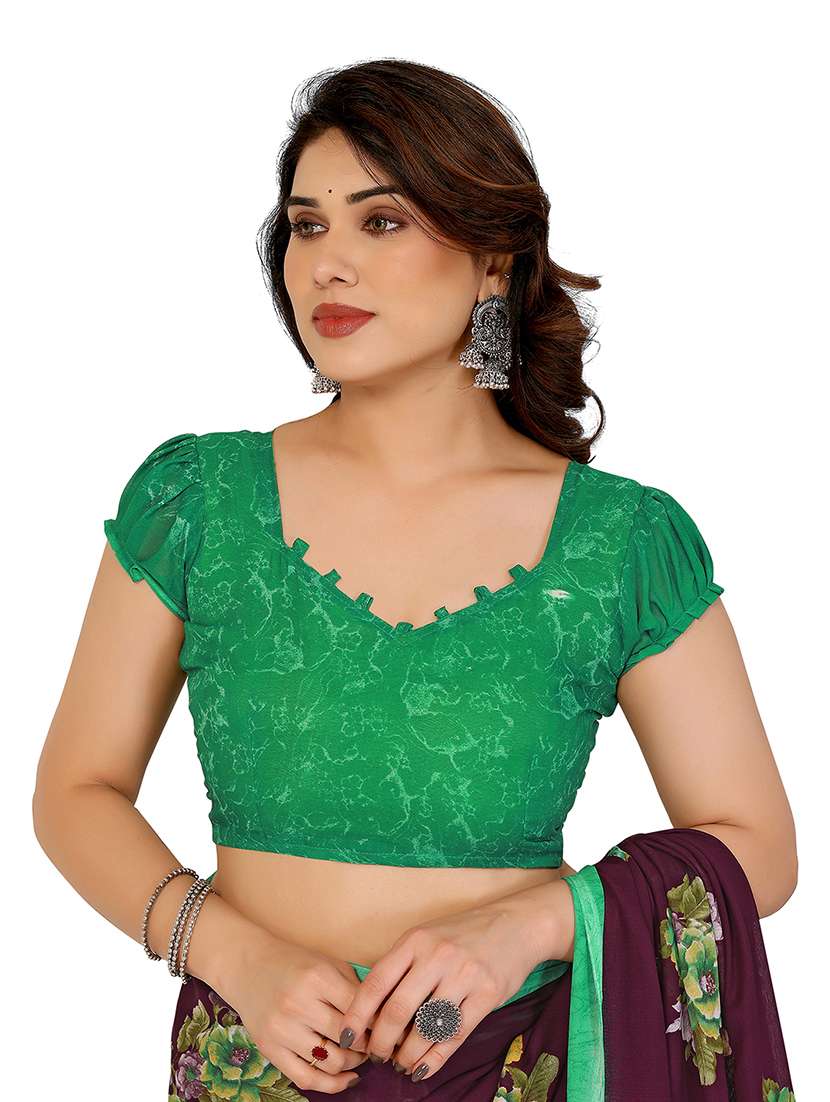women pack of 2 printed combo saree with blouse - 22475280 -  Standard Image - 4