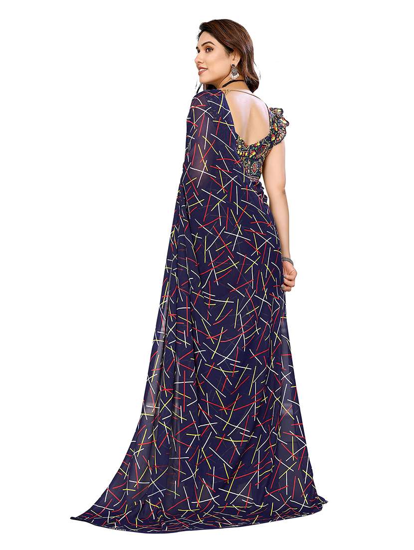 Women Pack Of 2 Printed Combo Saree With Blouse - 22475315 -  Standard Image - 1