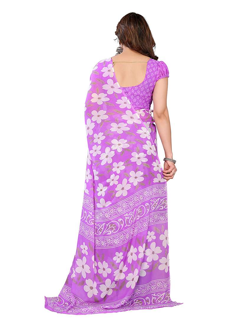 women pack of 2 printed combo saree with blouse - 22475342 -  Standard Image - 1
