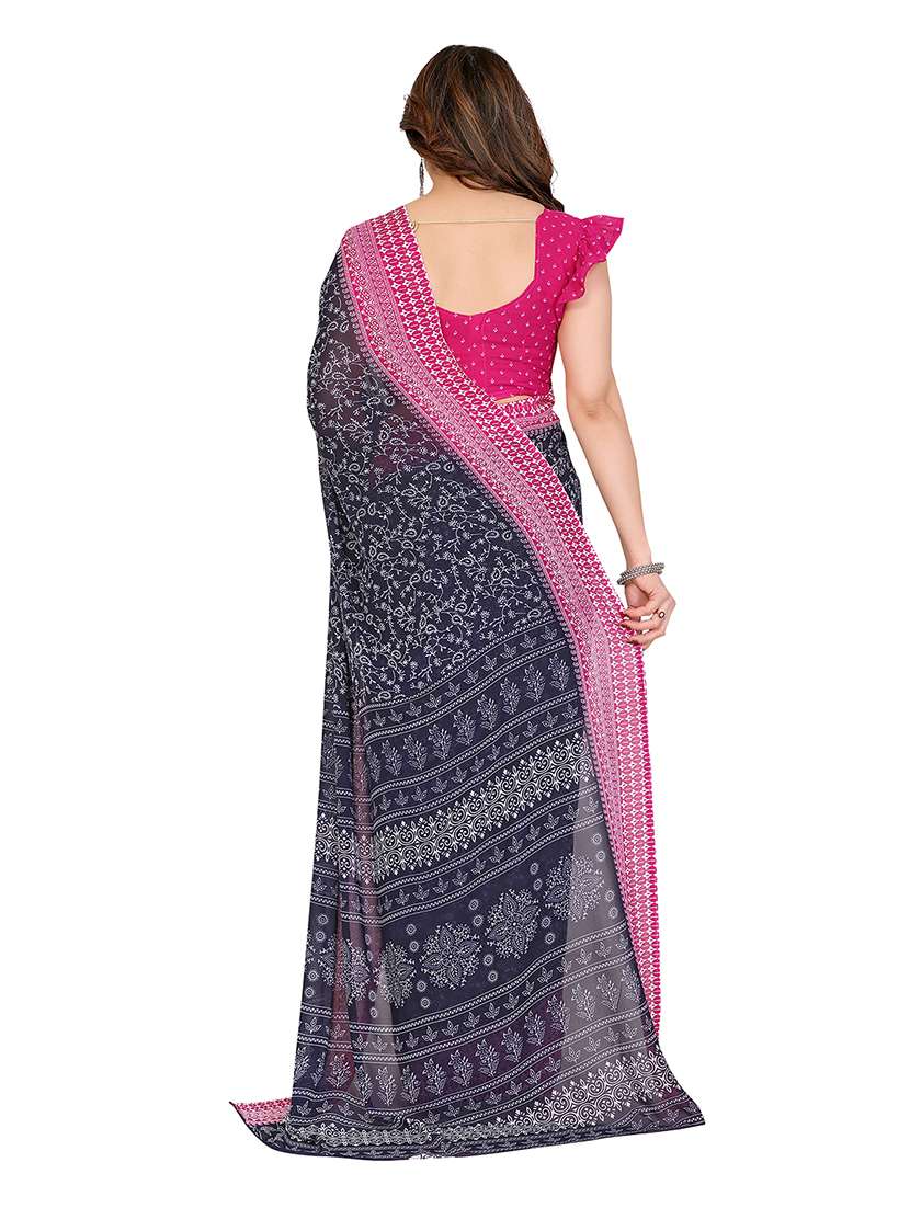women pack of 2 printed combo saree with blouse - 22475357 -  Standard Image - 1