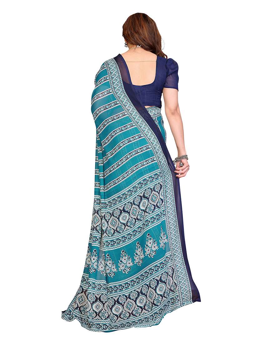 women pack of 2 printed combo saree with blouse - 22475412 -  Standard Image - 1