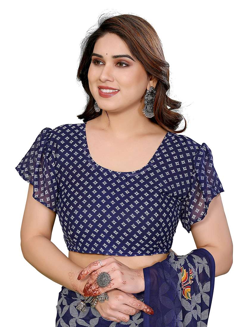 women pack of 2 printed combo saree with blouse - 22475426 -  Standard Image - 4