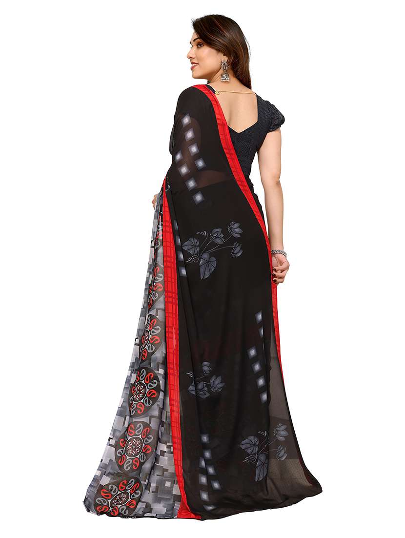 women pack of 2 printed combo saree with blouse - 22475505 -  Standard Image - 1