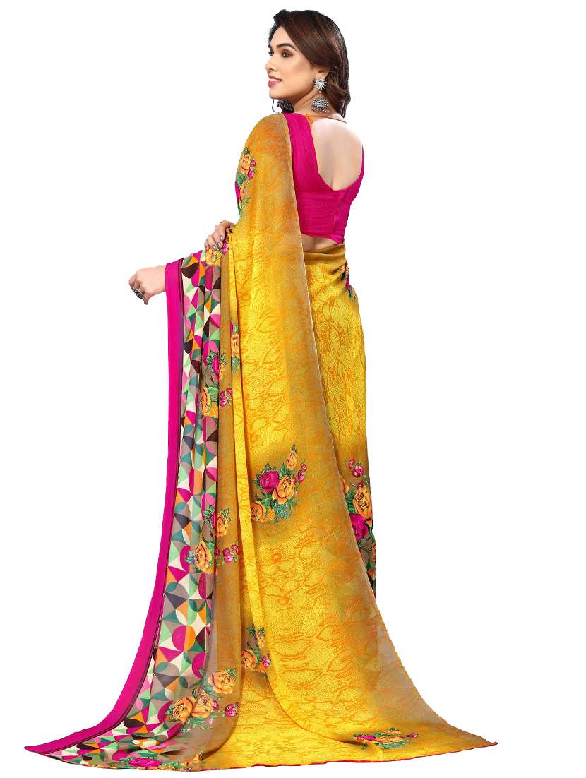women pack of 2 printed combo saree with blouse - 22475526 -  Standard Image - 1