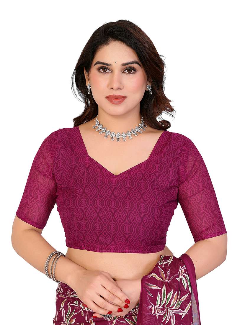 women pack of 2 printed combo saree with blouse - 22475614 -  Standard Image - 4