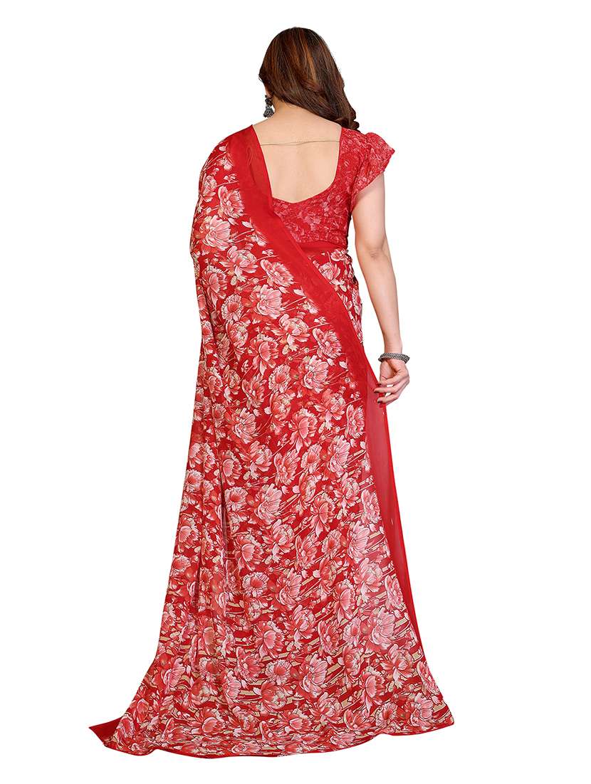 women pack of 2 printed combo saree with blouse - 22475698 -  Standard Image - 1