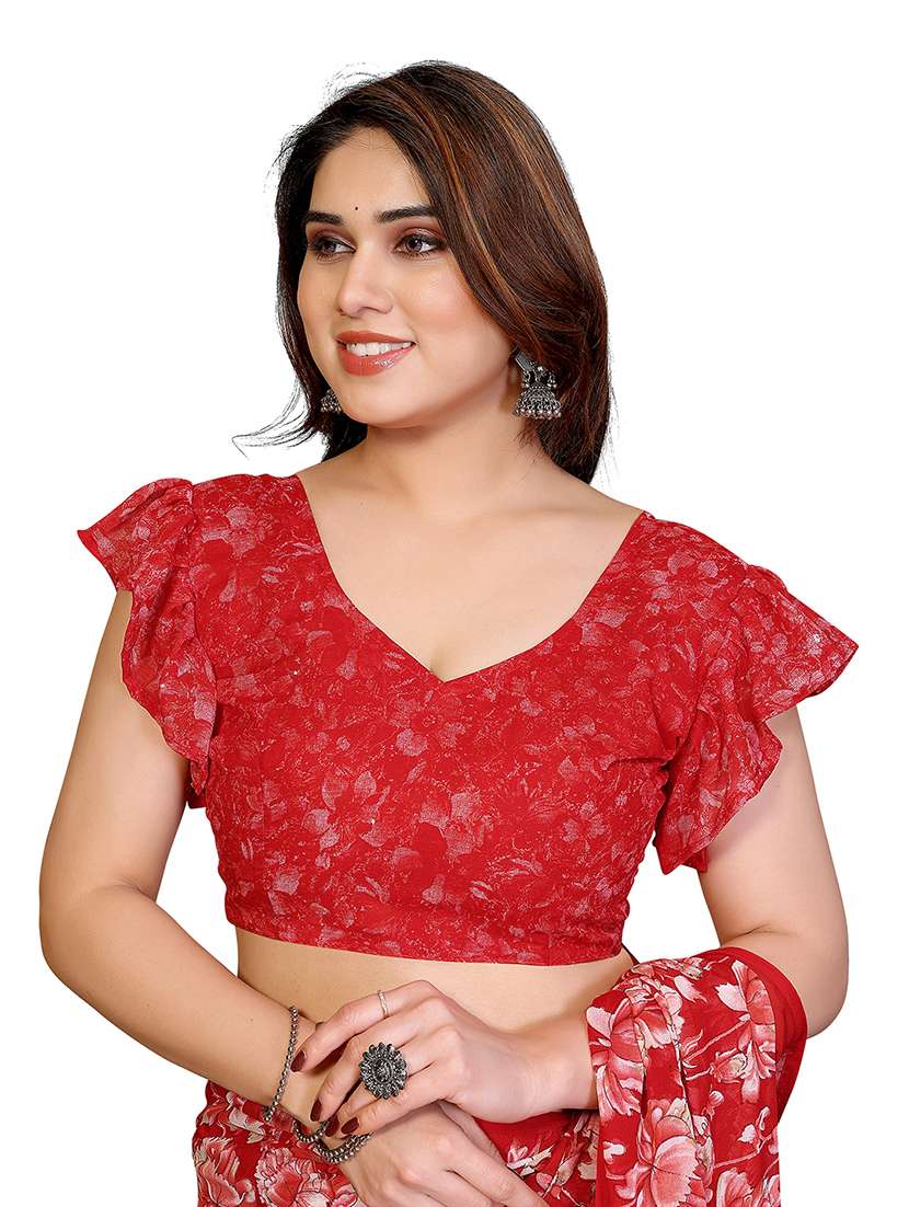 women pack of 2 printed combo saree with blouse - 22475698 -  Standard Image - 4