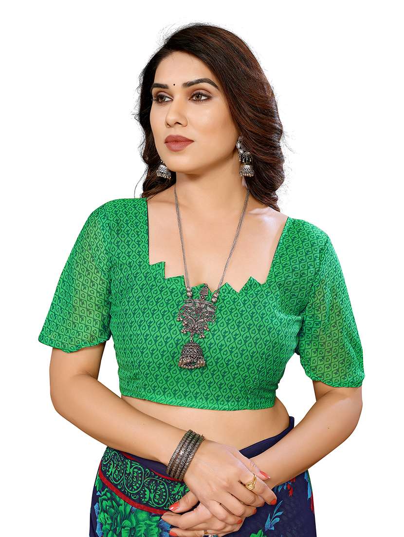 Women Pack Of 2 Printed Combo Saree With Blouse - 22476206 -  Standard Image - 4