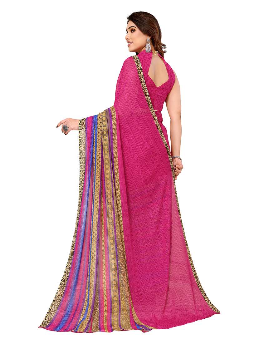 Women Pack Of 2 Printed Combo Saree With Blouse - 22476219 -  Standard Image - 1