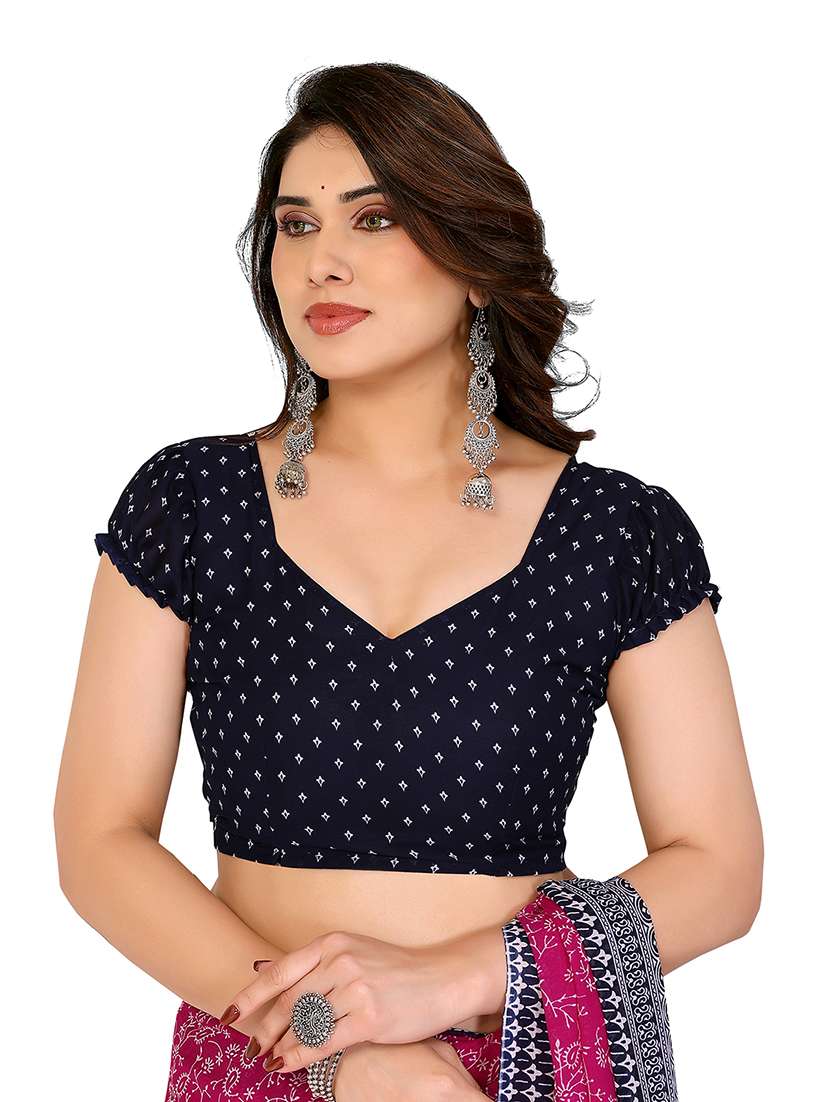 Women Pack Of 2 Printed Combo Saree With Blouse - 22476337 -  Standard Image - 4