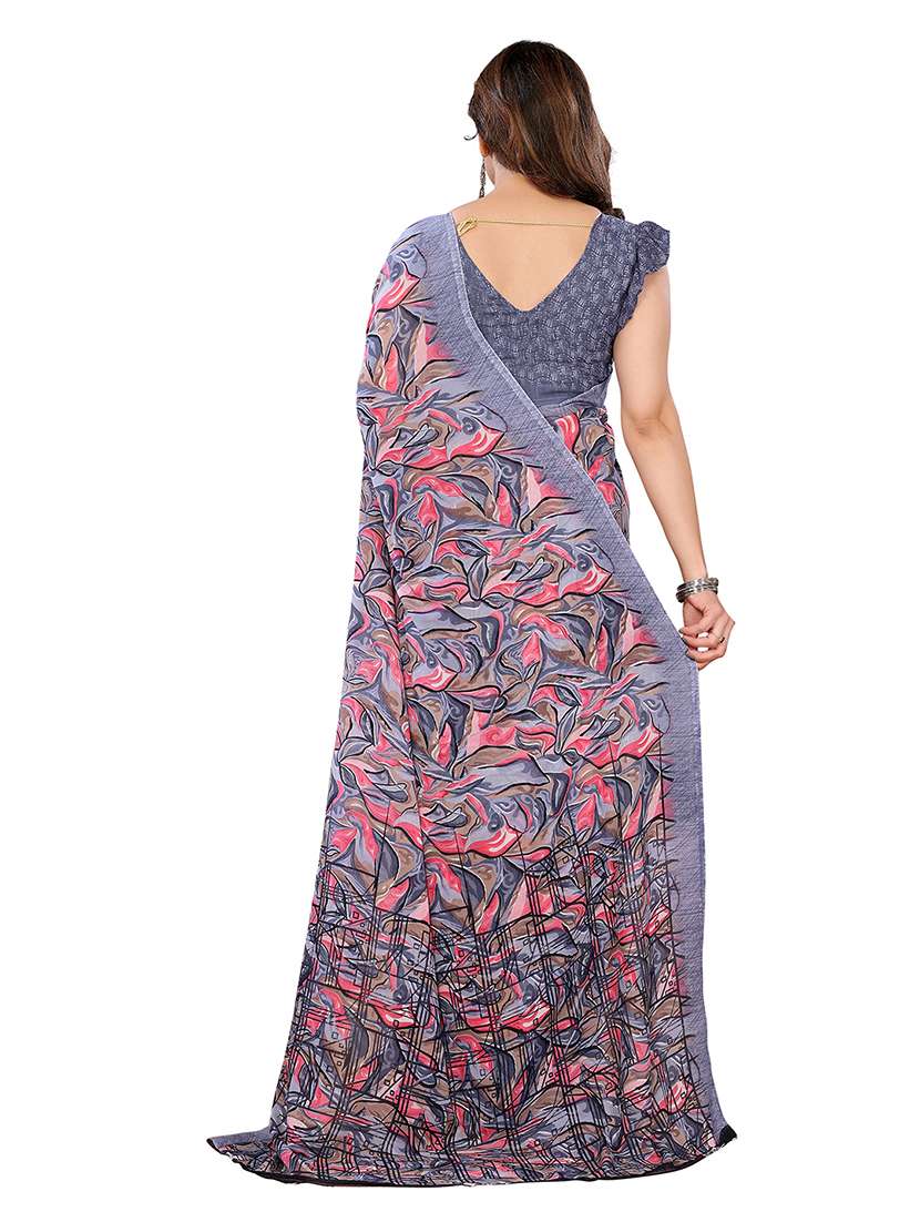 Women Pack Of 2 Printed Combo Saree With Blouse - 22476344 -  Standard Image - 1