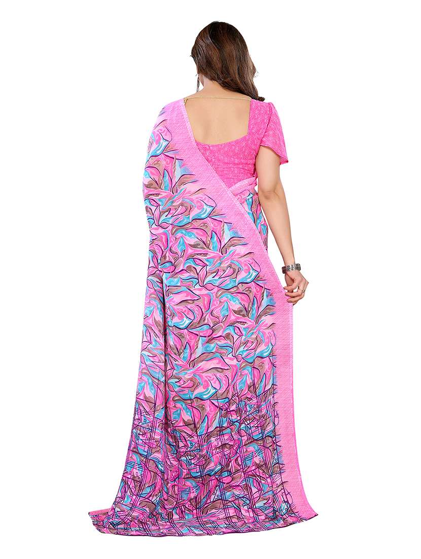 women pack of 2 printed combo saree with blouse - 22476492 -  Standard Image - 1