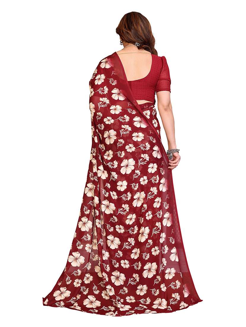 Women Pack Of 2 Printed Combo Saree With Blouse - 22476628 -  Standard Image - 1