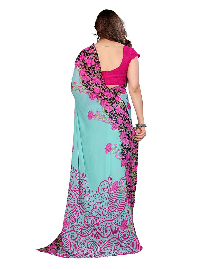 women pack of 2 printed combo saree with blouse - 22476719 -  Standard Image - 1