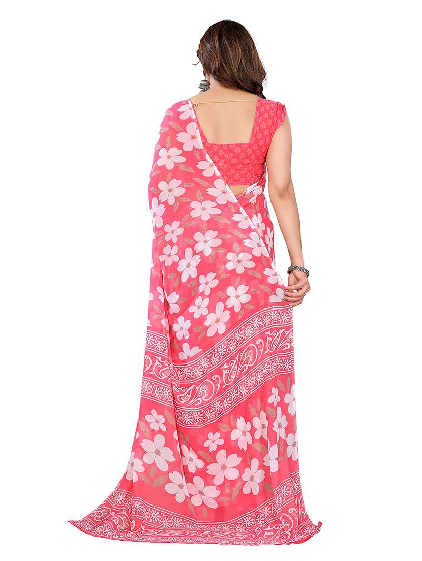 Women Pack Of 2 Printed Combo Saree With Blouse - 22476831 -  Standard Image - 1