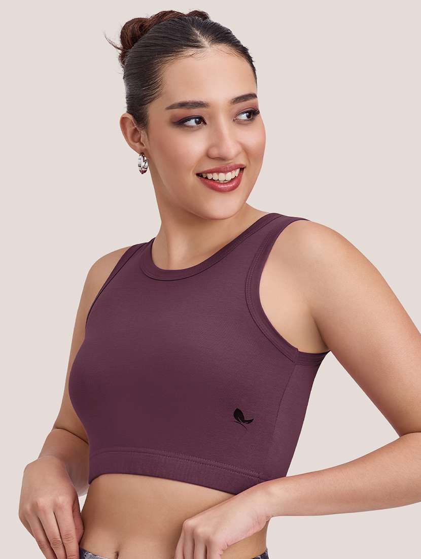 women solid full coverage sports bra - 22477157 -  Standard Image - 1