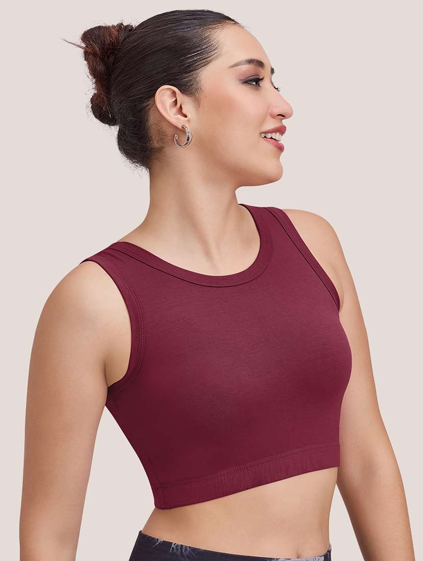 women solid full coverage sports bra - 22477160 -  Standard Image - 1