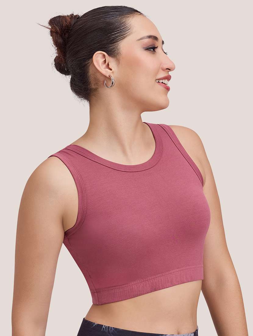 women solid full coverage sports bra - 22477162 -  Standard Image - 1