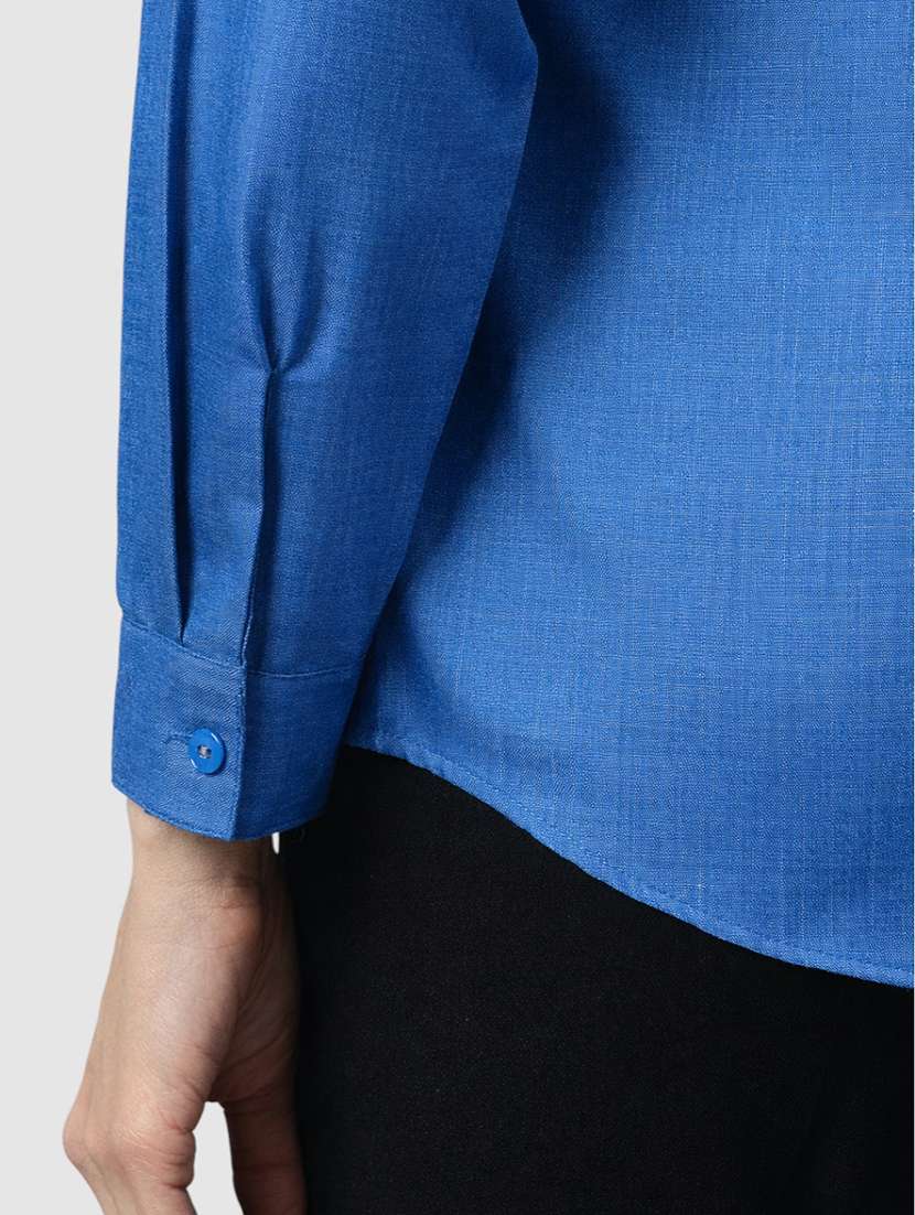 Women Solid Long Sleeves Formal Shirt - 22477543 -  Standard Image - 4