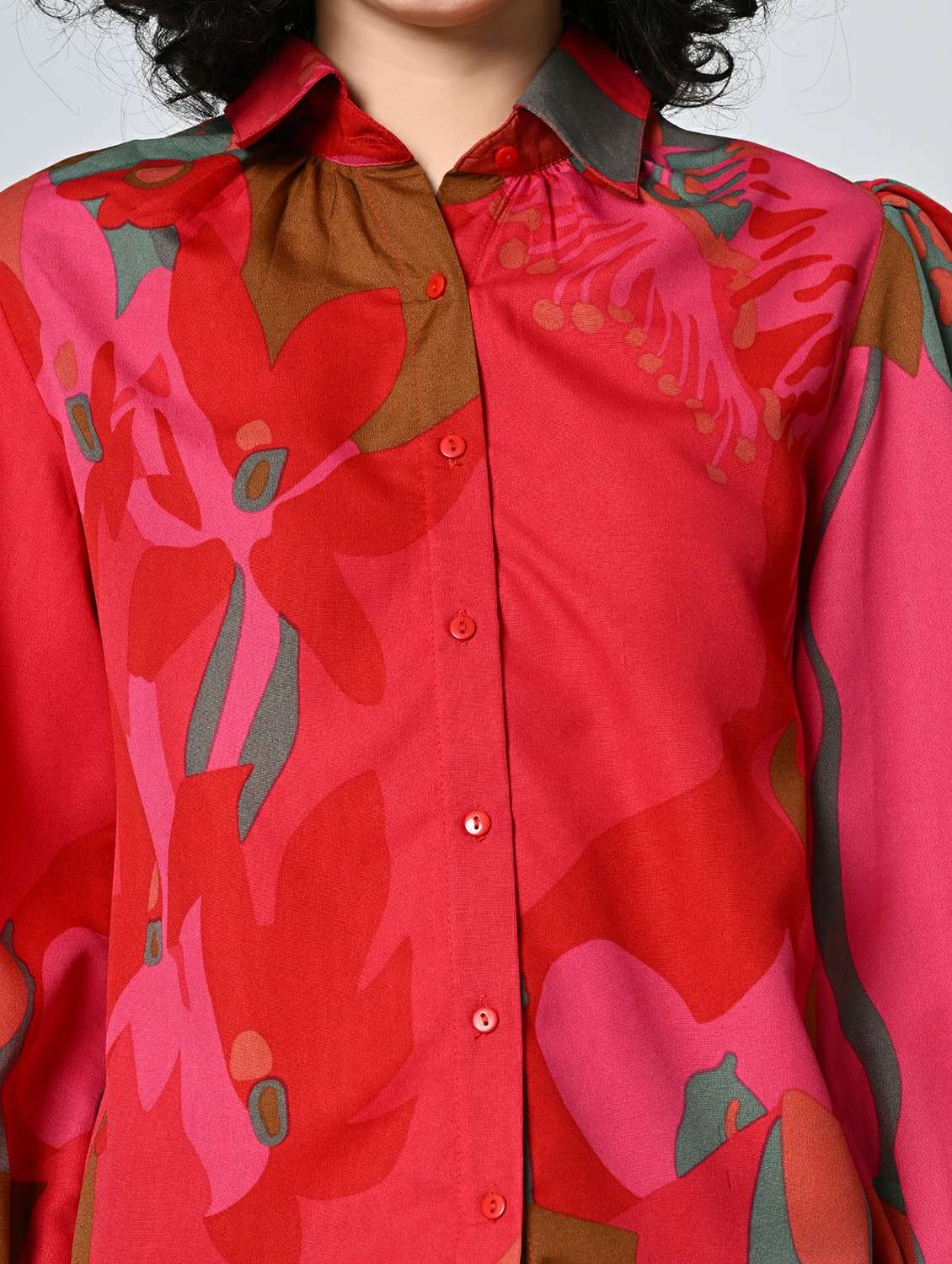 women multi colored crepe regular shirt - 22477574 -  Standard Image - 1