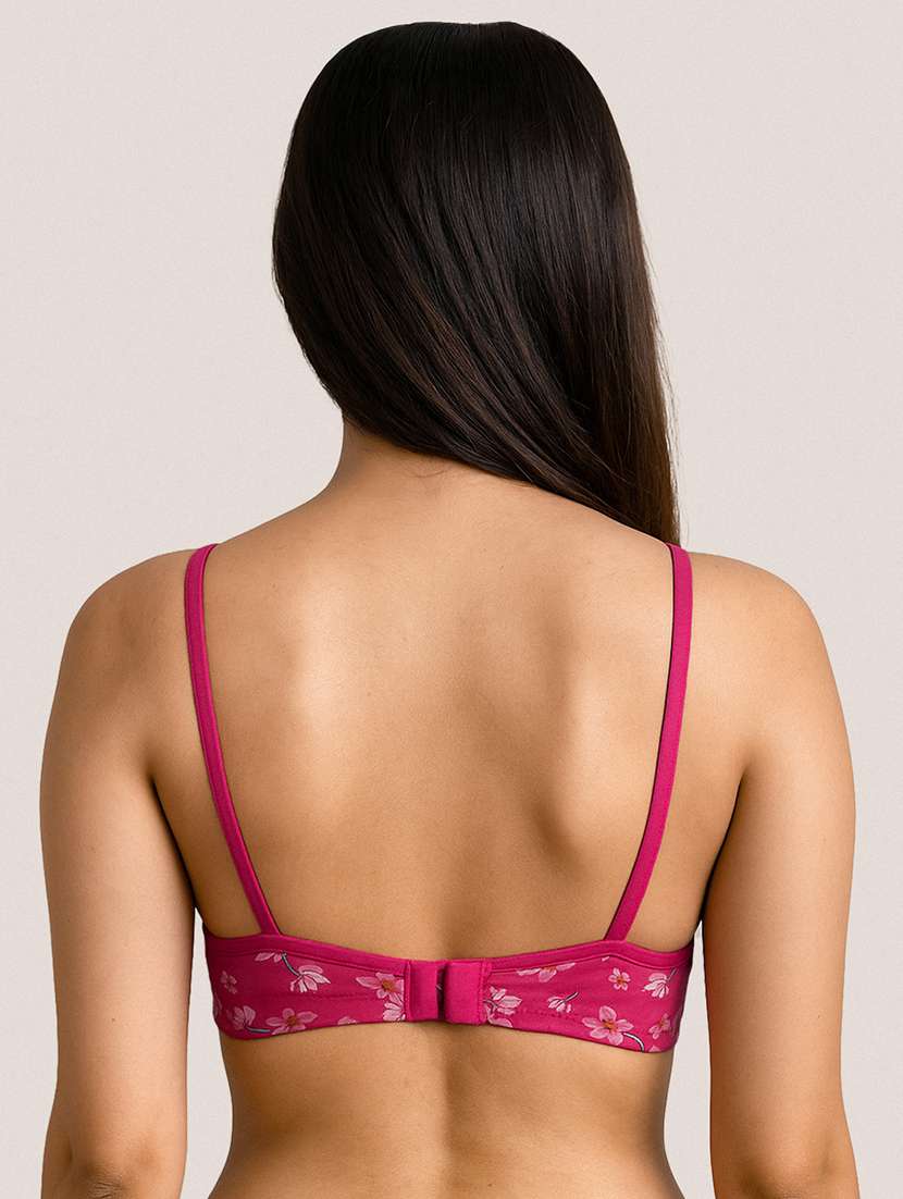 women pack of 2 printed full coverage bra - 22477617 -  Standard Image - 4
