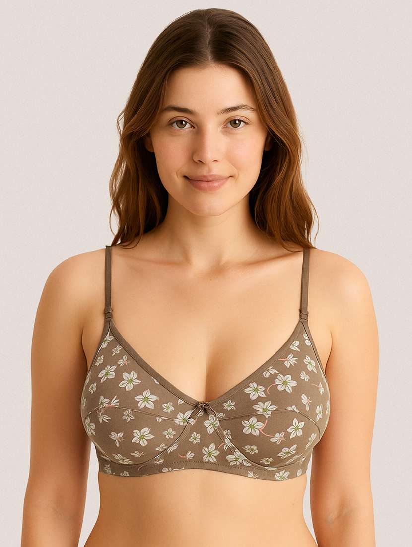 women pack of 3 printed full coverage bra - 22477620 -  Standard Image - 1