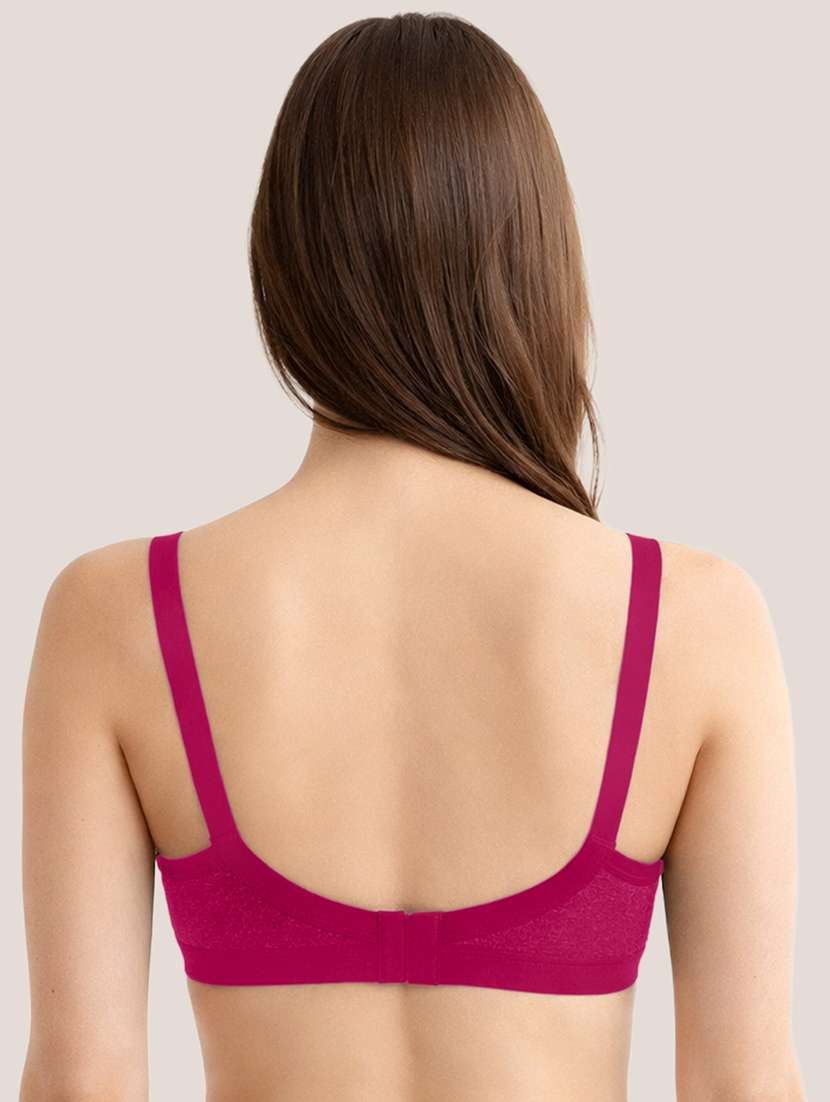women pack of 3 solid minimizer bra - 22477952 -  Standard Image - 4