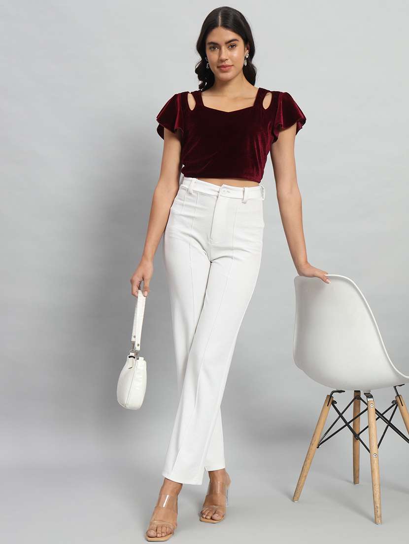women solid sweetheart stiiched blouse - 22477966 -  Standard Image - 4