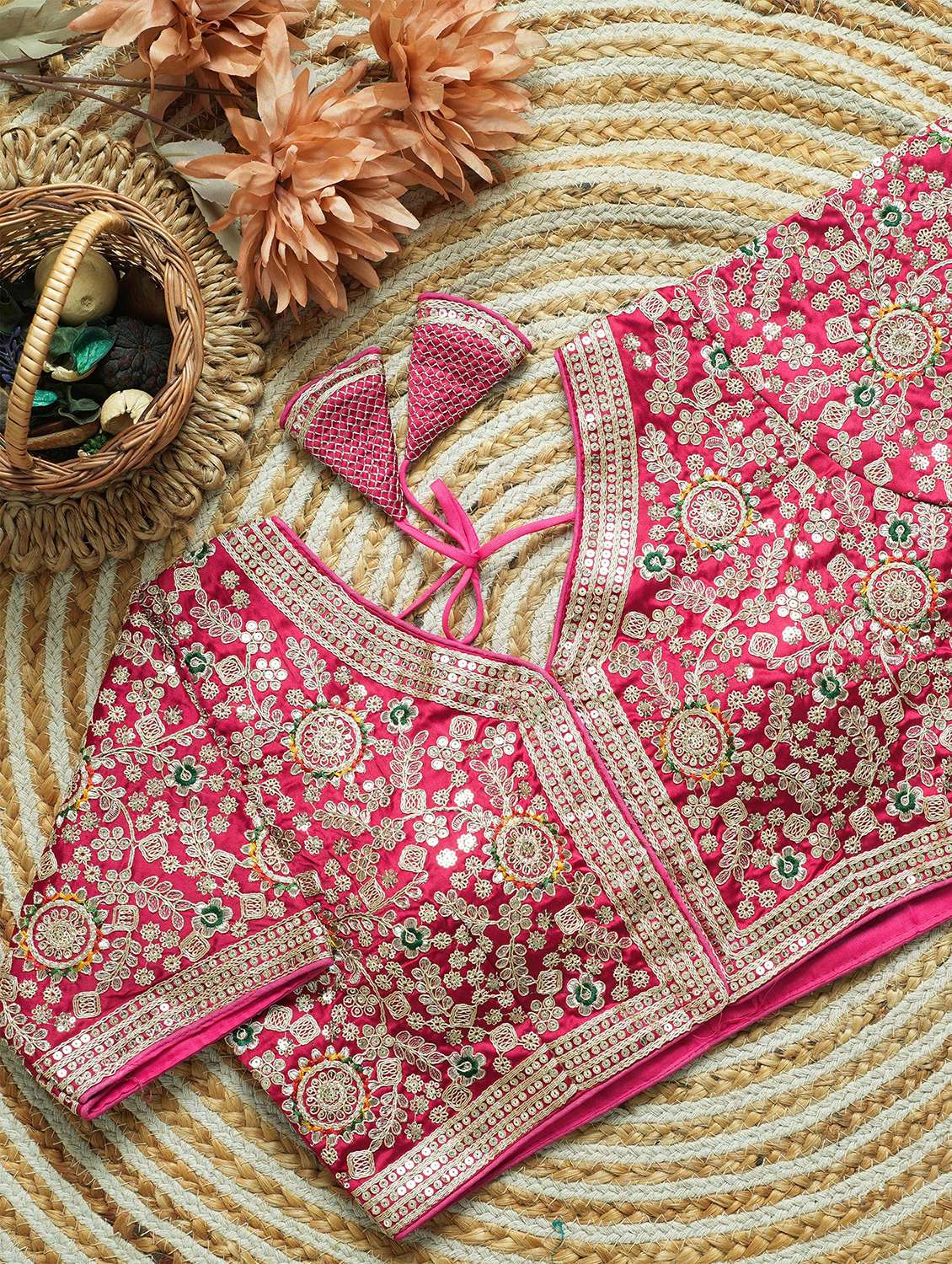 women solid with work stitched blouse - 22478004 -  Standard Image - 1