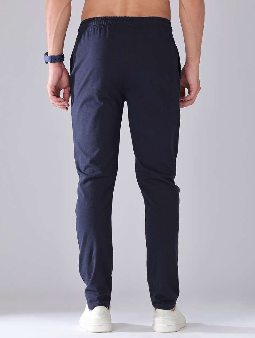 men solid mid rise slim fit track pant - 22479661 -  Standard Image - 4