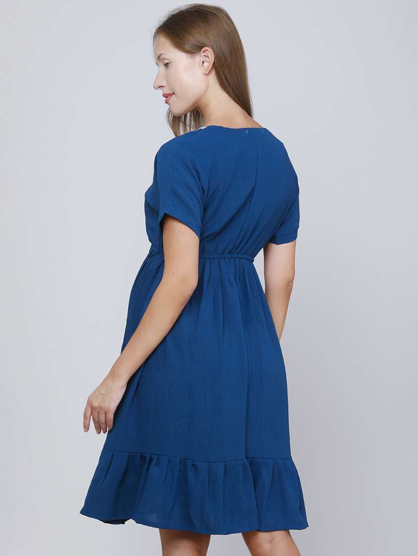 Women Embellished Short Sleeves Tiered Dress - 22479807 -  Standard Image - 4