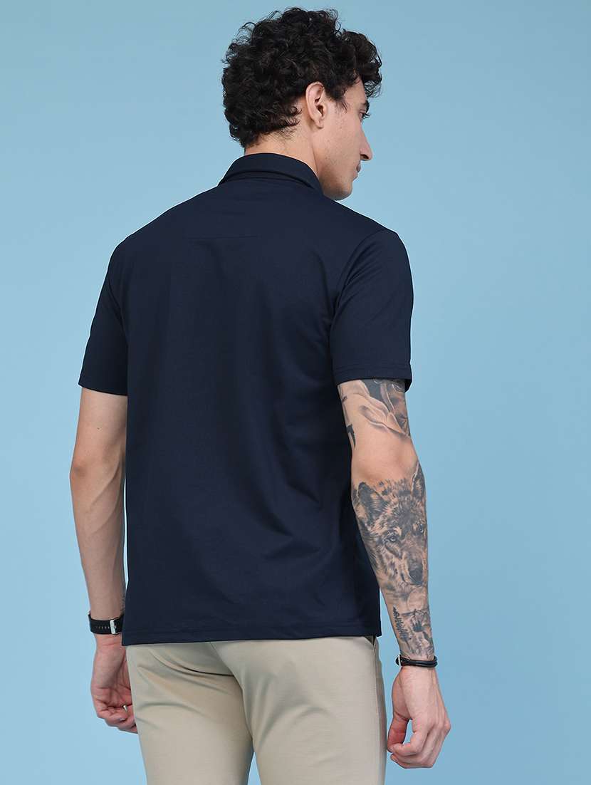 Men Textured Short Sleeve Regular Fit Casual Shirt - 22479849 -  Standard Image - 4