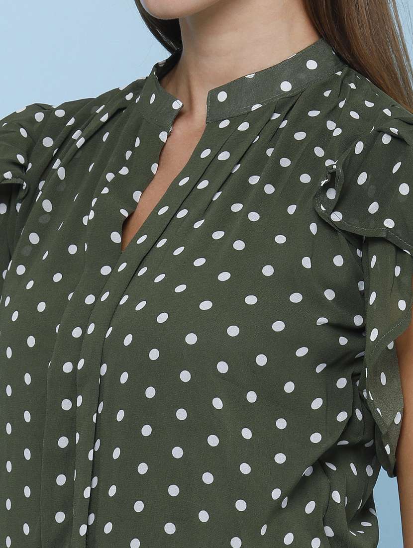 Women Printed Ruffle Sleeves Regular Top - 22480243 -  Standard Image - 1