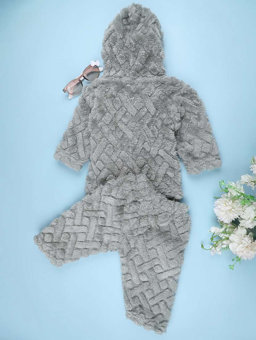 Girls Self Design Winterwear Full Length Set - 22480356 -  Standard Image - 1