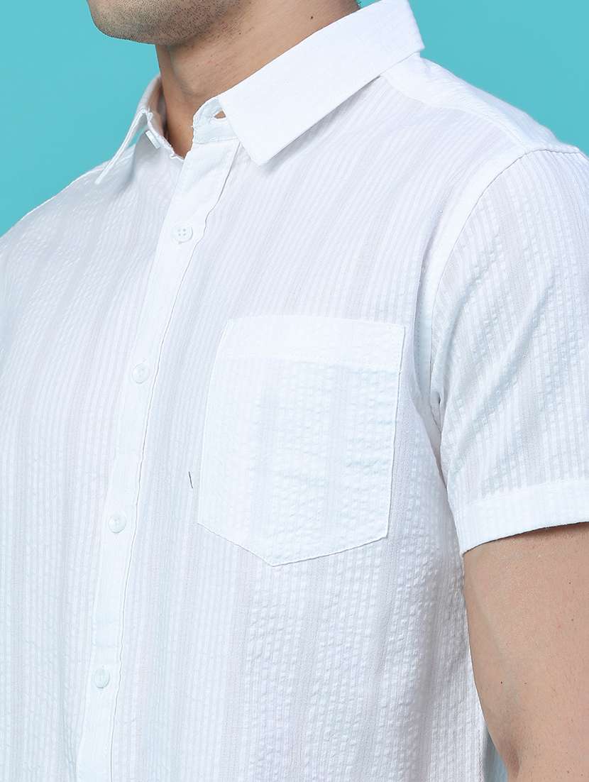 men self design short sleeve regular fit casual shirt - 22480388 -  Standard Image - 1