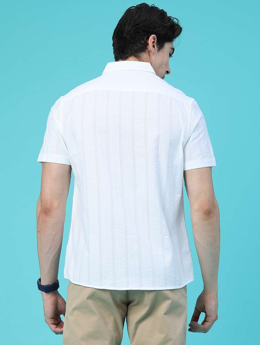 men self design short sleeve regular fit casual shirt - 22480388 -  Standard Image - 4