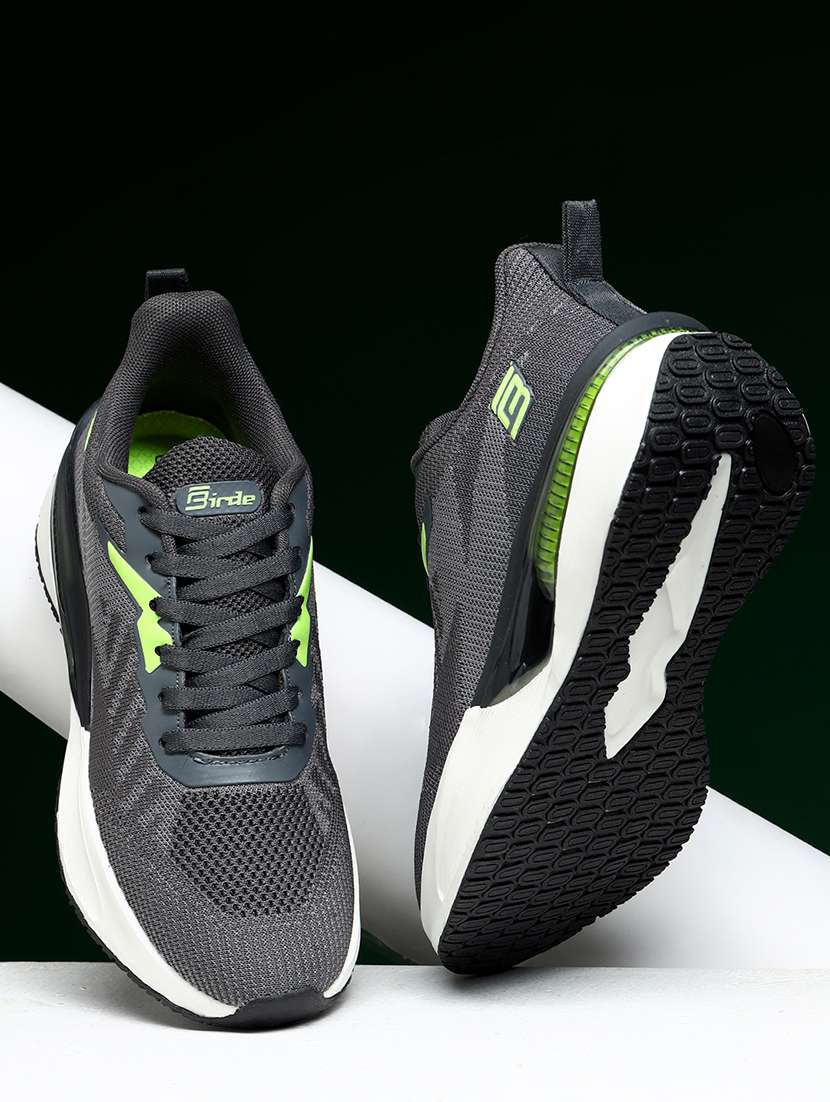 birde black men sports running shoes