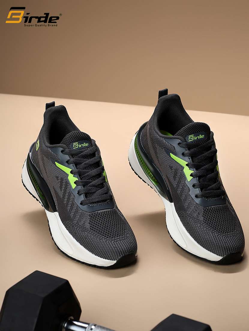 birde black men sports running shoes - 22480530 -  Standard Image - 1