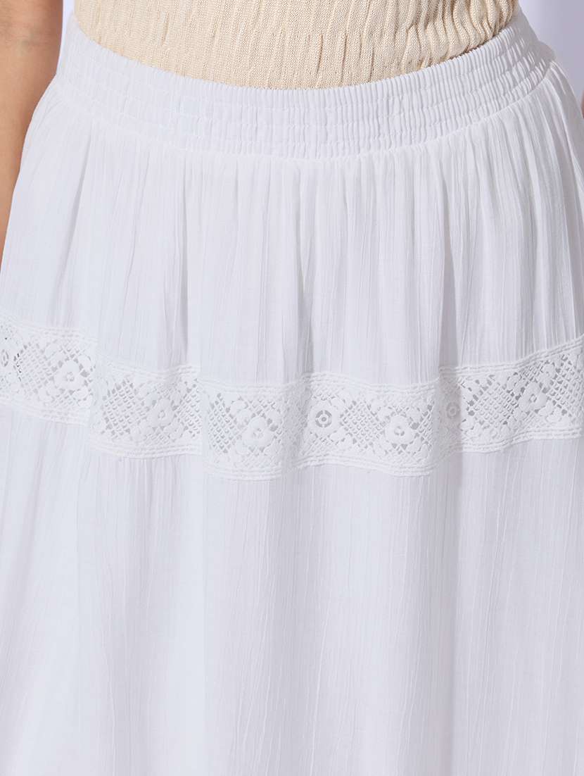 women solid mid rise a-line maxi skirt - 22480675 -  Standard Image - 1