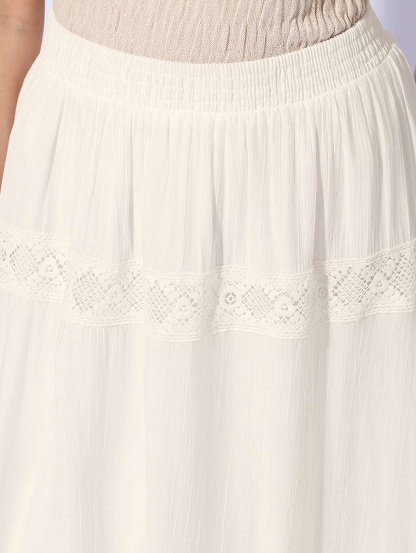 women solid with work a-line maxi skirt - 22480677 -  Standard Image - 1