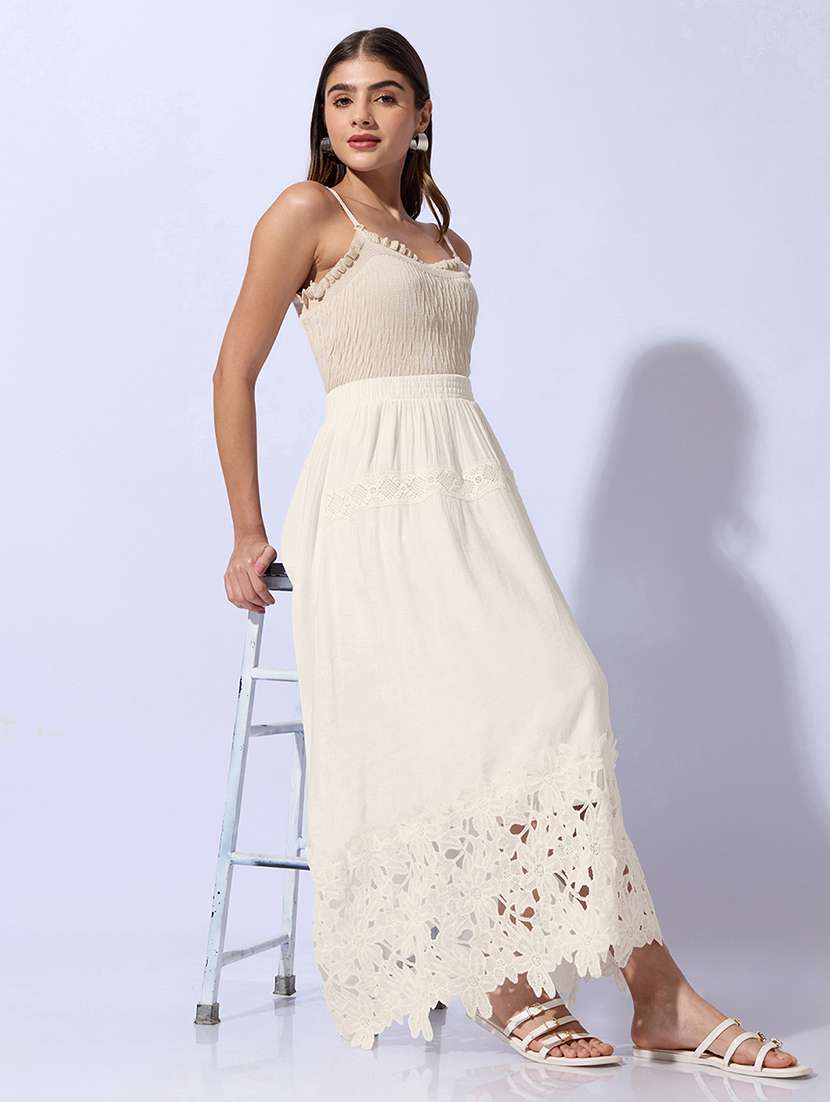 women solid with work a-line maxi skirt - 22480677 -  Standard Image - 4