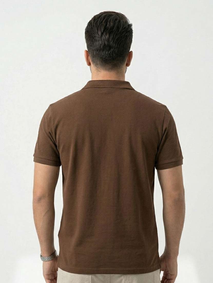 men solid short sleeve regular fit polo t-shirt - 22480691 -  Standard Image - 4