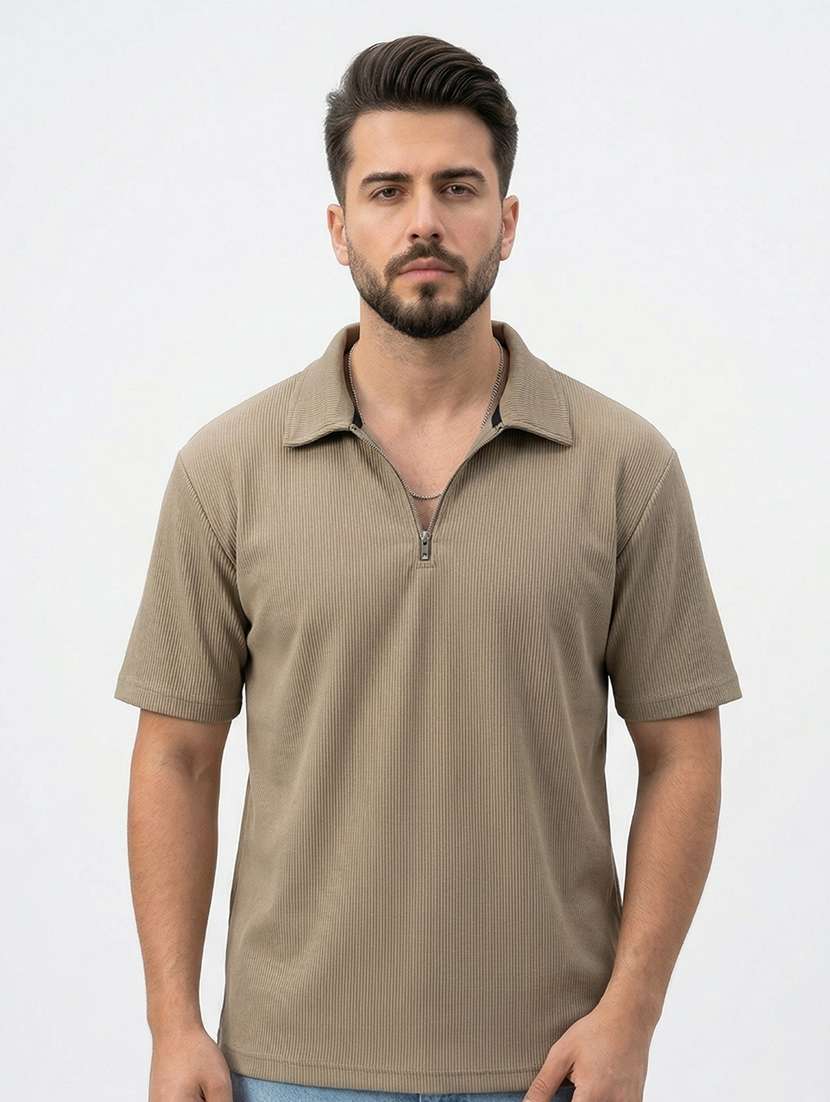 men self design short sleeve regular fit polo t-shirt - 22480697 -  Standard Image - 1