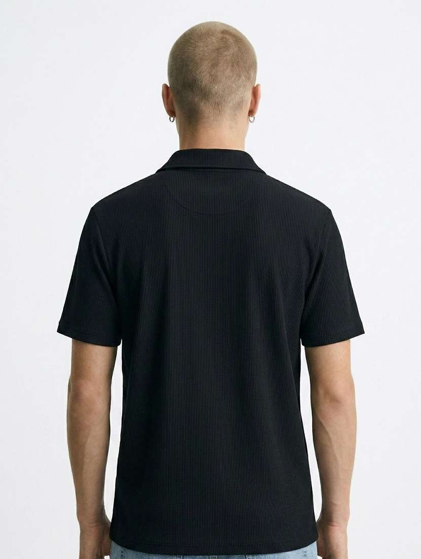 men self design short sleeve regular fit polo t-shirt - 22480698 -  Standard Image - 4