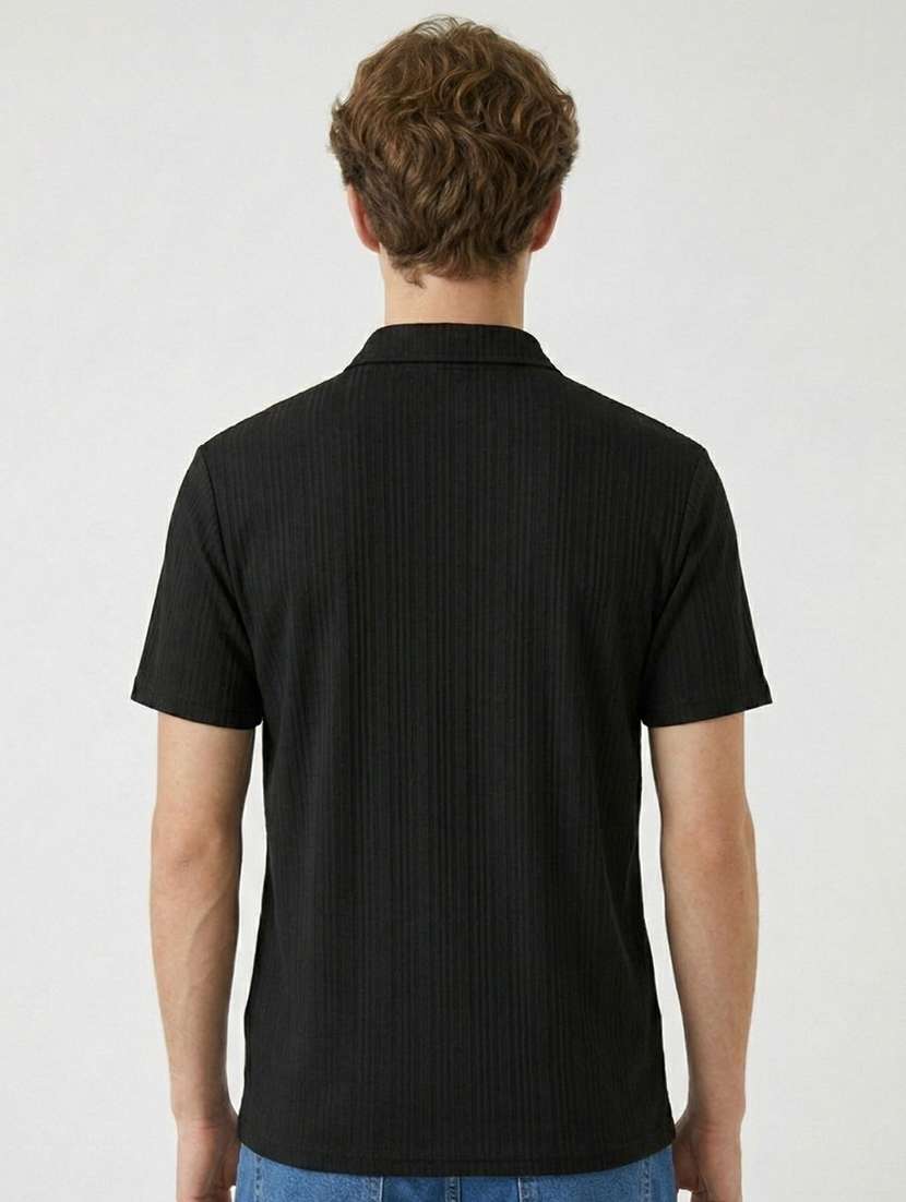 men self design short sleeve regular fit polo t-shirt - 22480705 -  Standard Image - 4