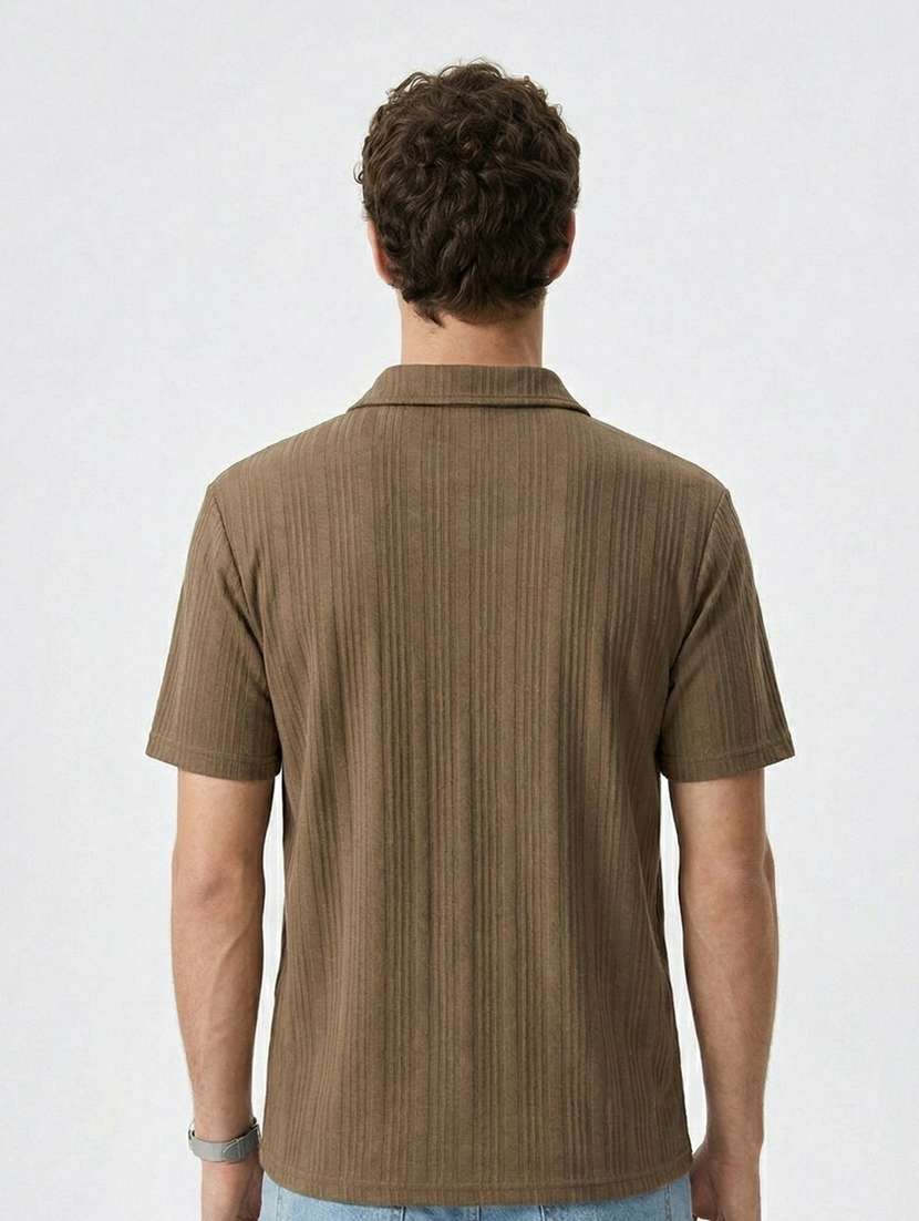 men self design short sleeve regular fit polo t-shirt - 22480707 -  Standard Image - 4