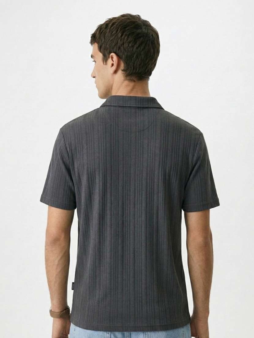 men self design short sleeve regular fit polo t-shirt - 22480708 -  Standard Image - 4